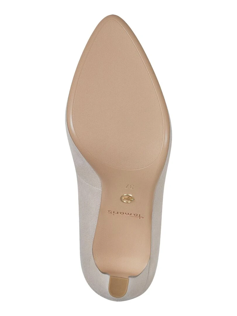 Escarpin Talon Cuir Tamaris   Noir