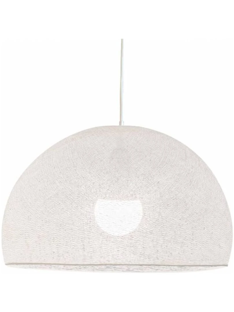 Abat jour coupole blanc 67 avec suspension simple Blanc