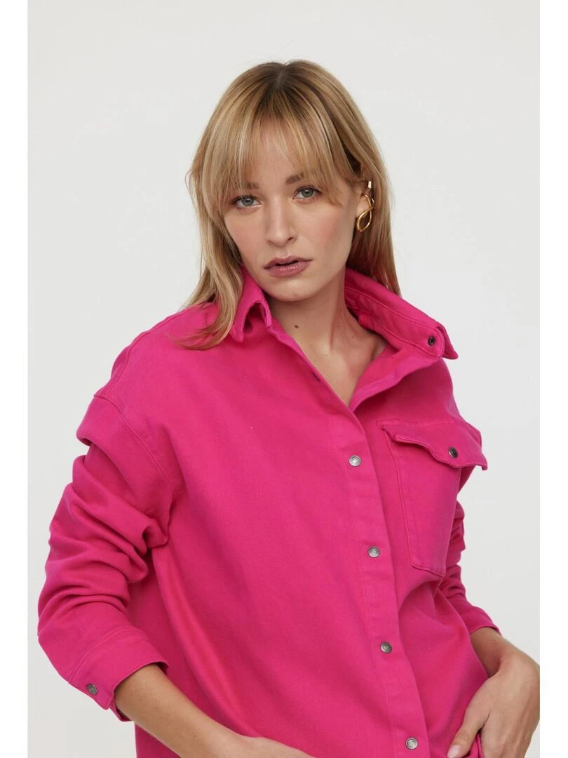 Lee Cooper   Chemise manches longues coton  DRISTEL   Rose fushia