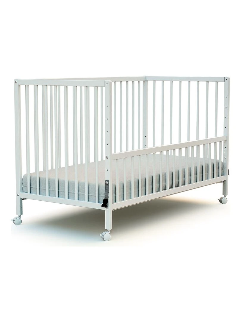 WEBABY Lit bébé cododo en bois Blanc 60 x 120 cm Blanc