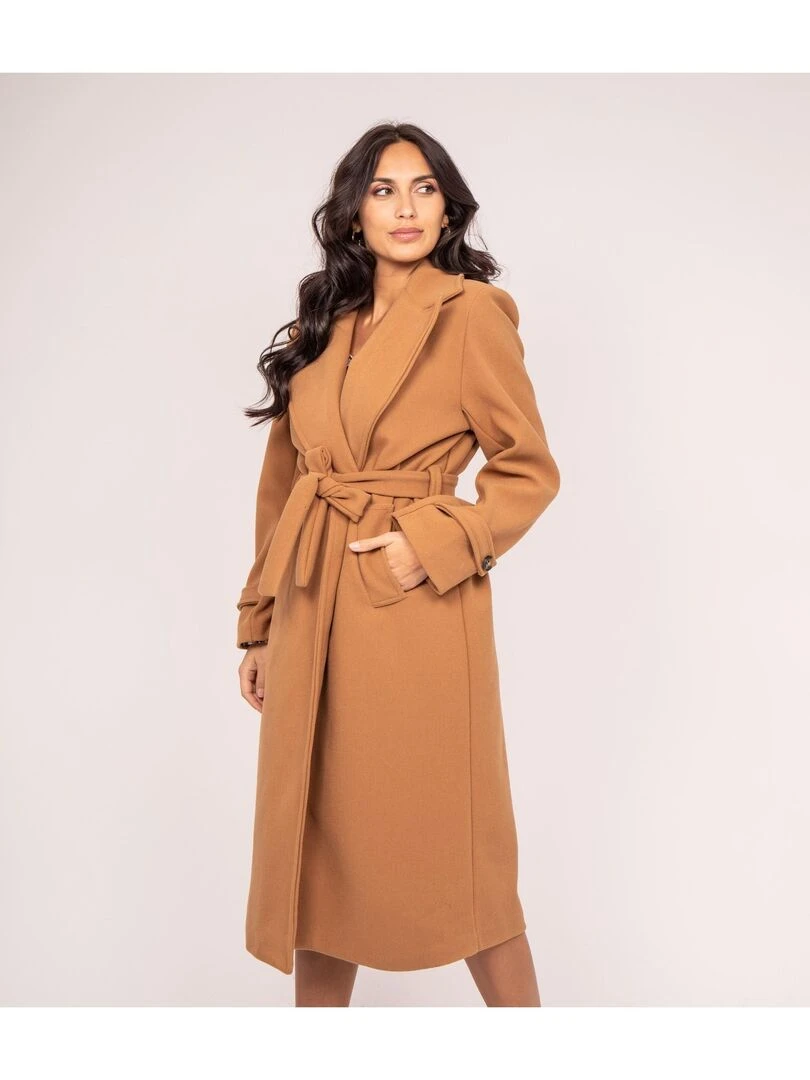 Manteau long UNIZI Marron caramel