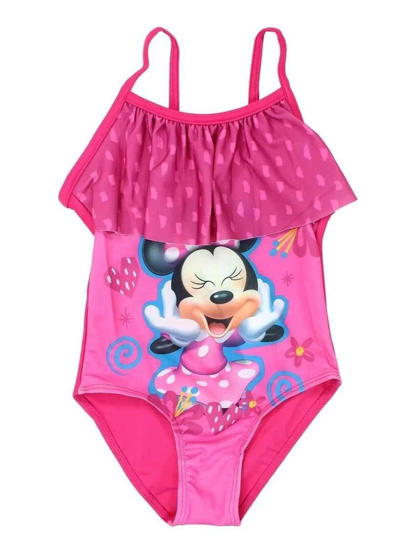 Disney Maillot De Bain fille imprimé Minnie Rouge
