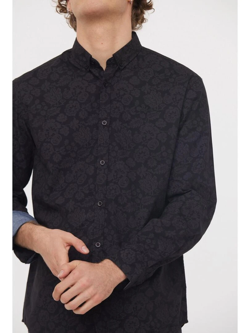 Lee Cooper   Chemise manches longues coton comfort DROP   Noir