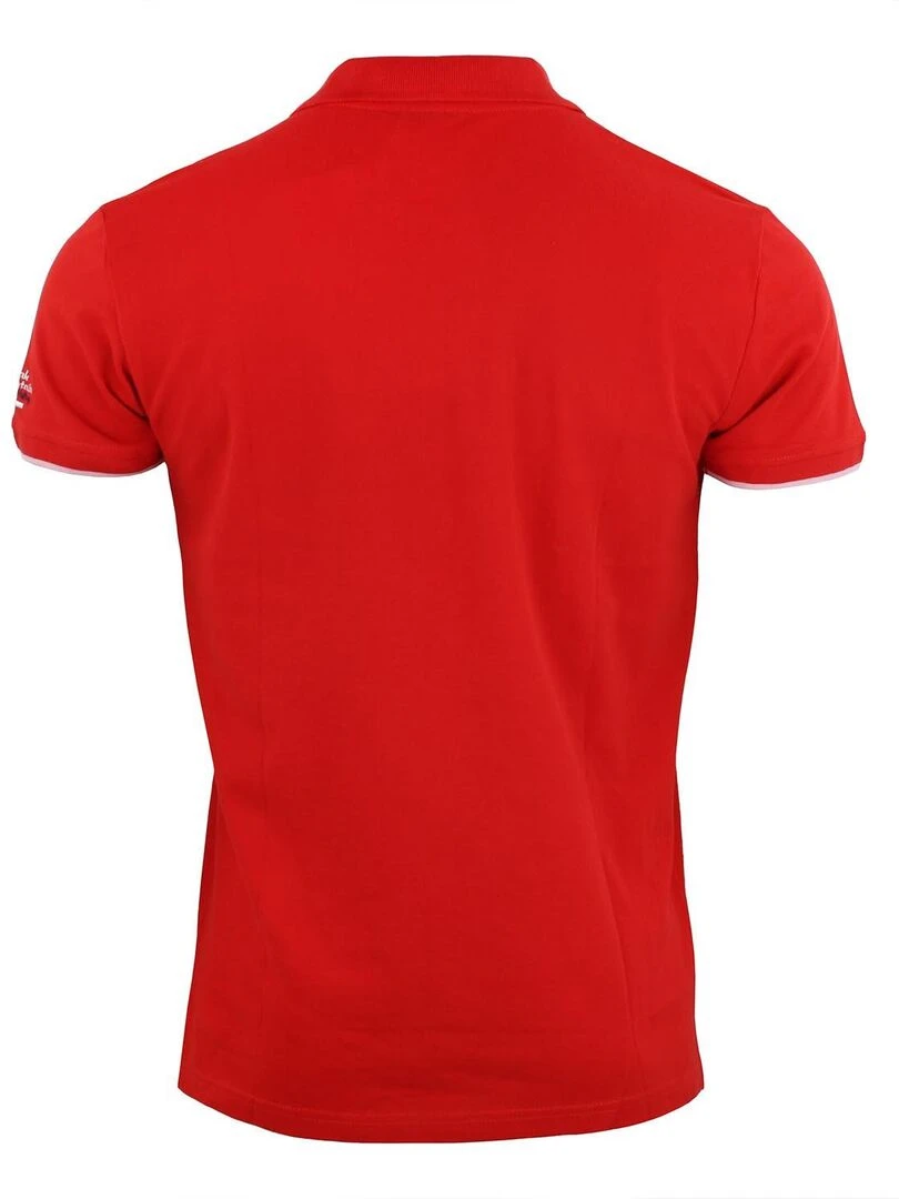 Polo manches courtes homme CORNELIUS PEAK MOUNTAIN Rouge