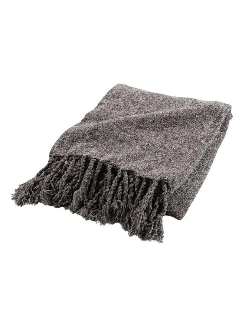 Plaid Chenille uni Melissa Taupe