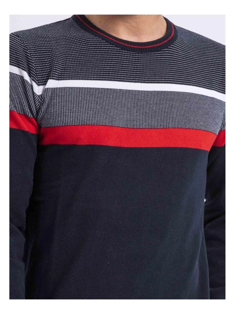Pull fin col rond coton ARLO   Rouge