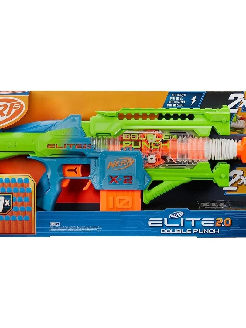 Nerf Elite 2.0 Double Punch   Multicolore