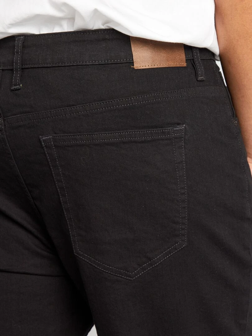 Jean slim à 5 poches   L32   Noir