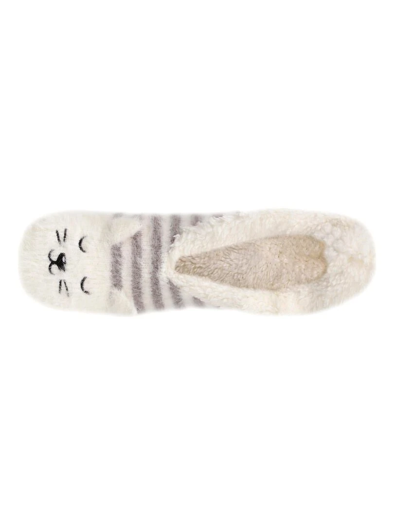 Chaussettes chaussons Femme Chat Multicolore