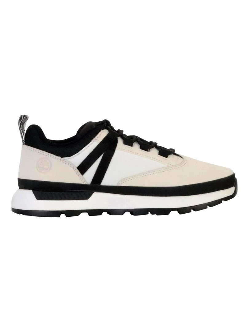 Basket Cuir Enfant Junior Timberland Euro Trekker Blanc