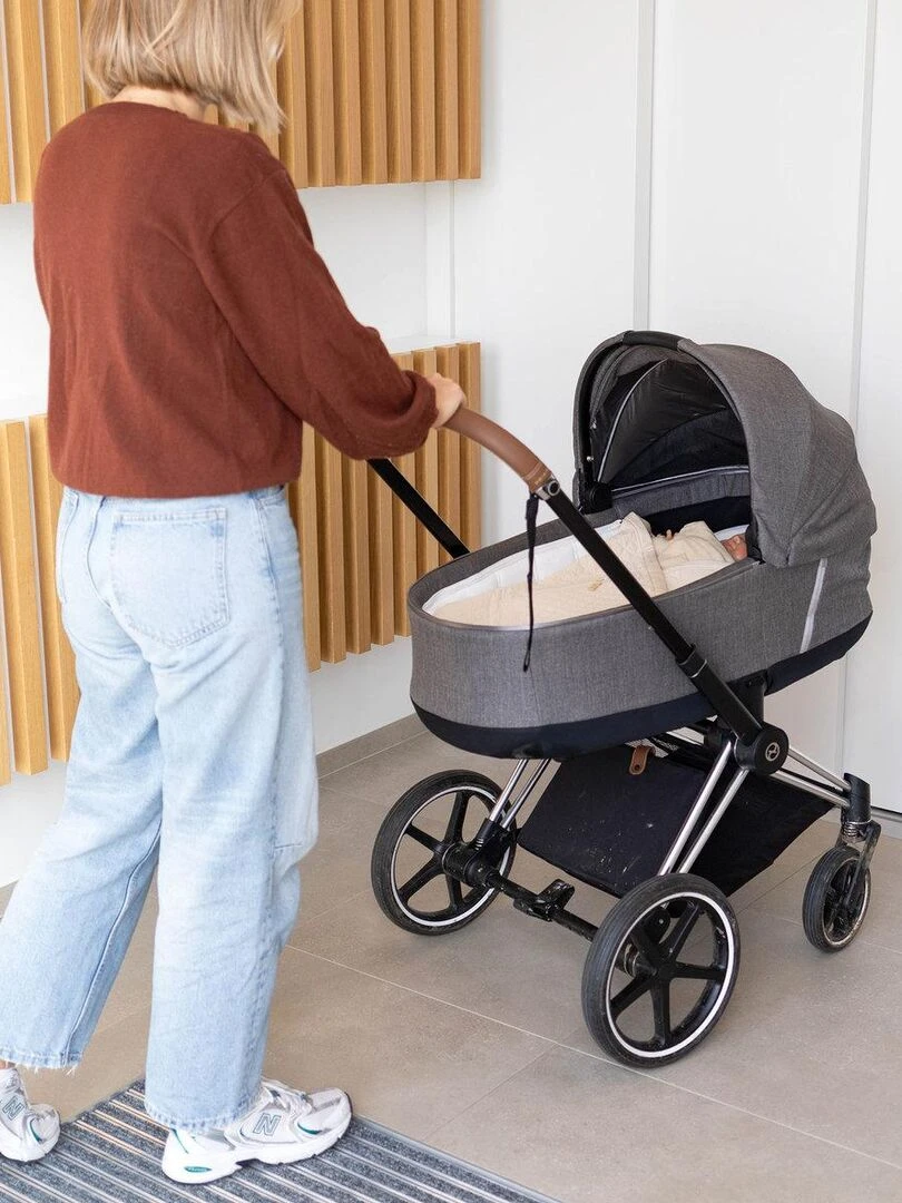 Bemini Nid d'ange BISIDE Quilted et Jersey   Beige coquille