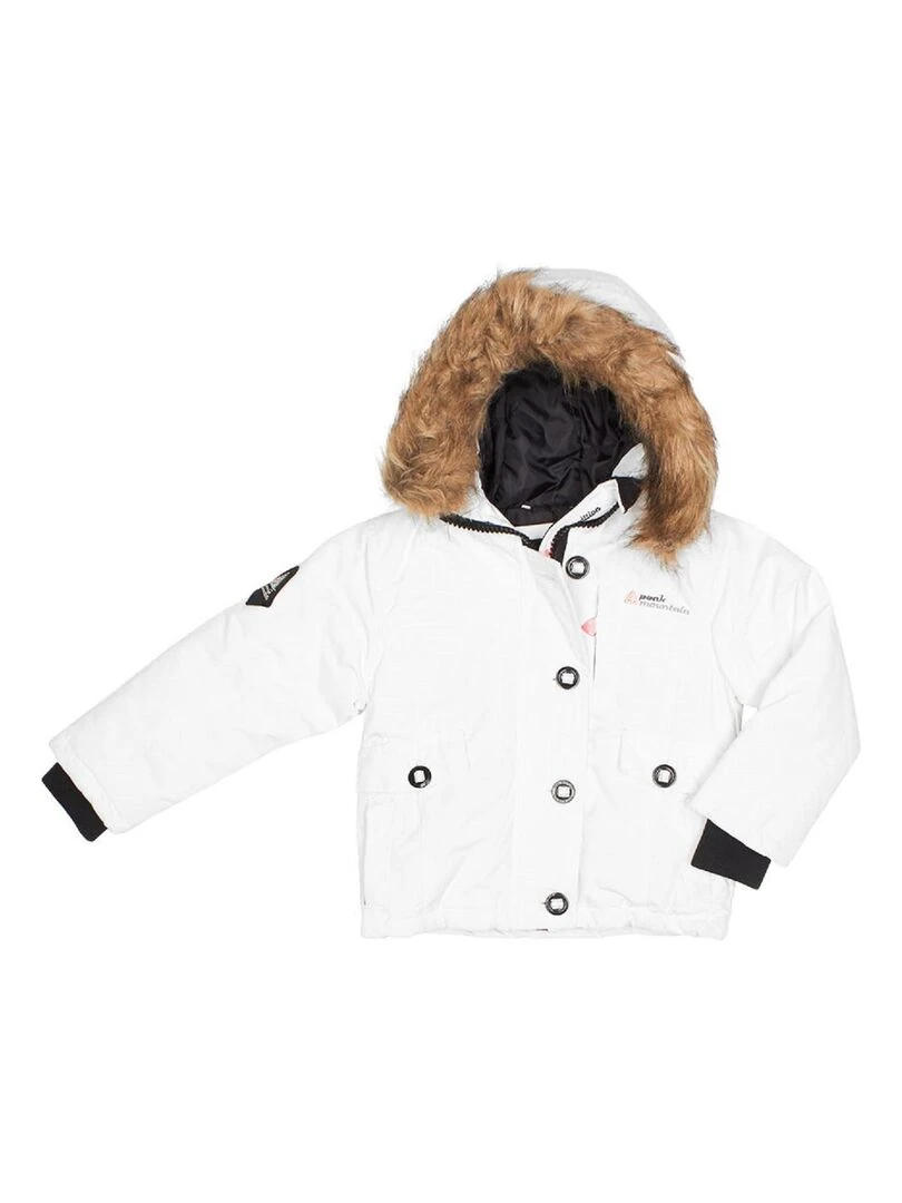 Parka de ski fille FALAVA PEAK MOUNTAIN Blanc