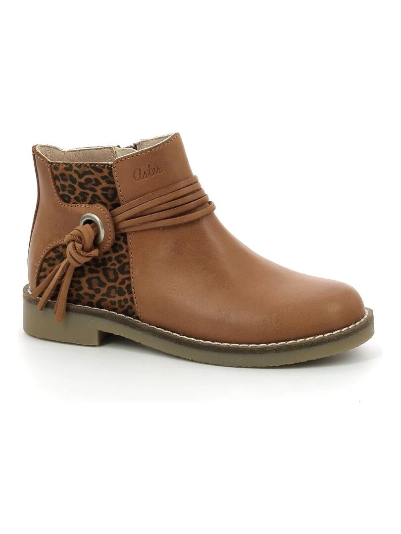Boots Cuir Wizia Marron
