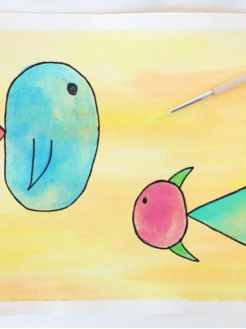 Palette d'aquarelle 10 couleurs Ø 44 mm   N/A