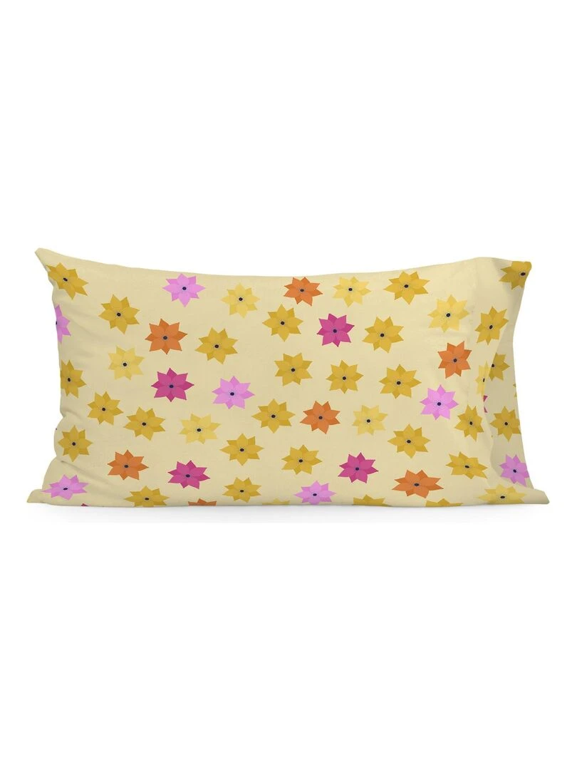 Taie d'oreiller Long braid "Happyfriday" Multicolore