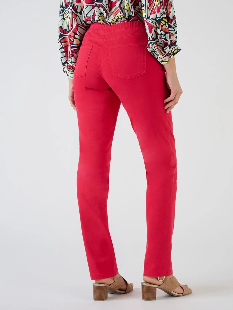 Pantalon gabardine extensible   Damart   Magenta