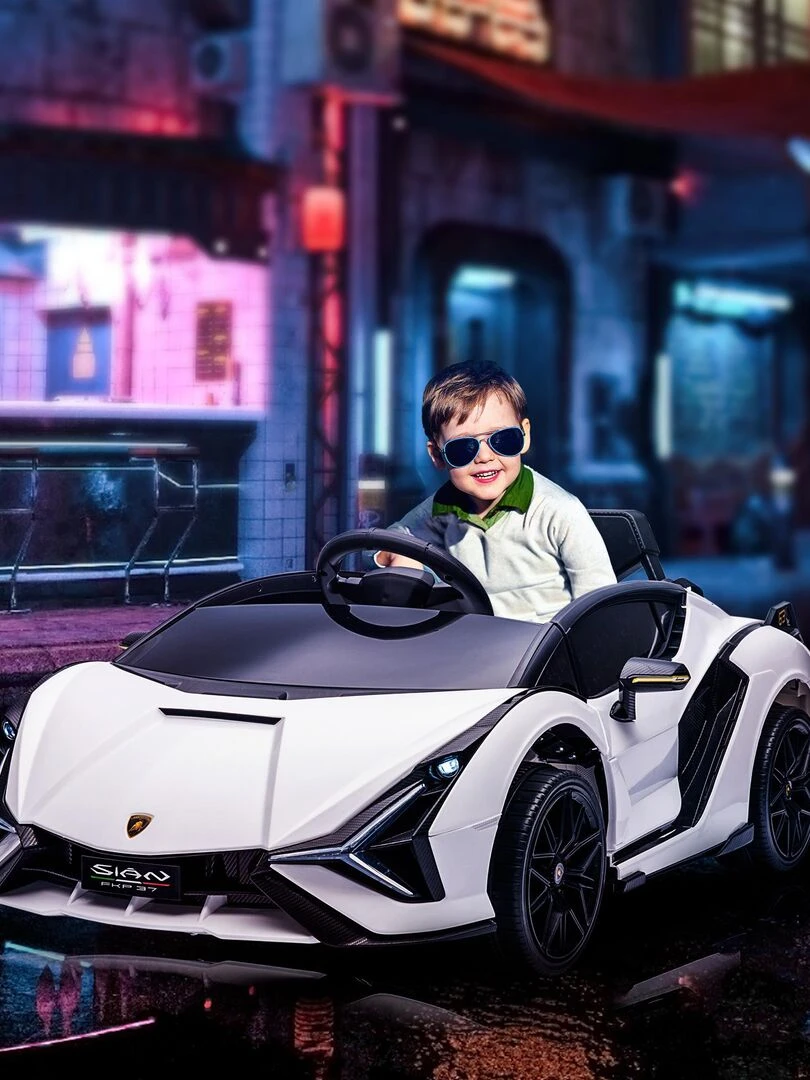 Voiture électrique enfant 12 V supercar   Blanc