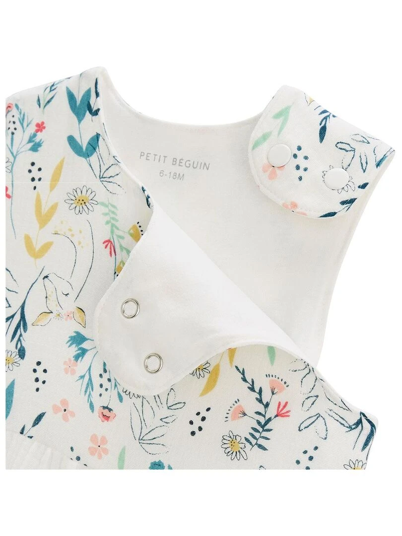 Gigoteuse d'été en gaze de coton Jardin Poétique   Ecru