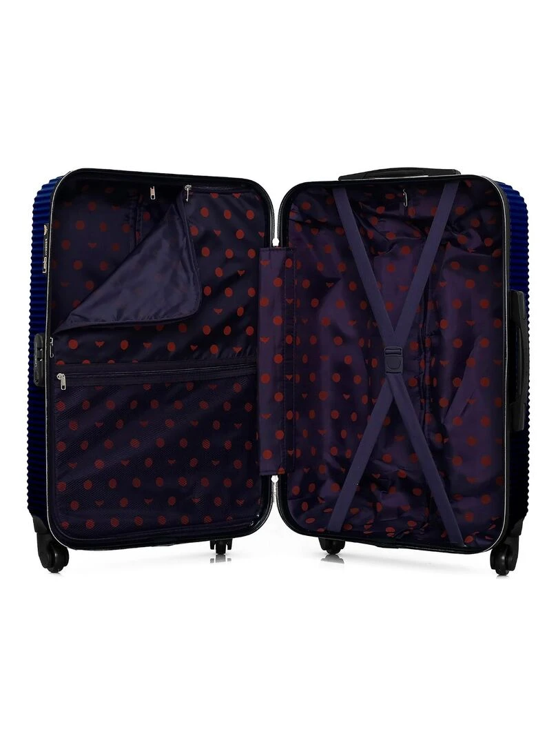 LPB LUGGAGE   VALISE WEEKEND ABS MUNICH 4 ROUES 65 CM   Bleu marine