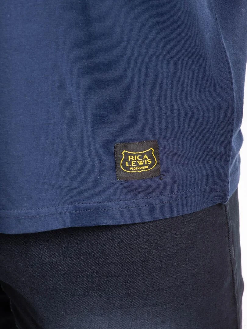 T shirt renforcé coton WORKTS 'Rica Lewis'   Bleu