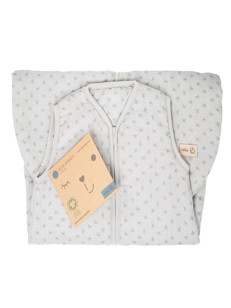 ROBA Organic Gigoteuse Bébé "Lil Planet"   Sac de Couchage D'été   Gris Argenté   Gris clair