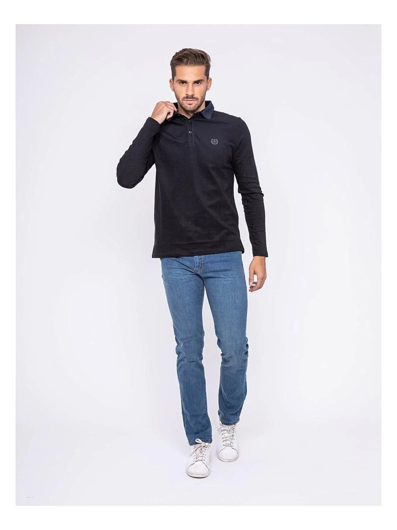 Polo manches longues PALANGA   Noir