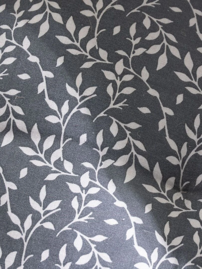 Assise matelassée  'FLOWER GARDEN' 'TODAY'   Bleu gris