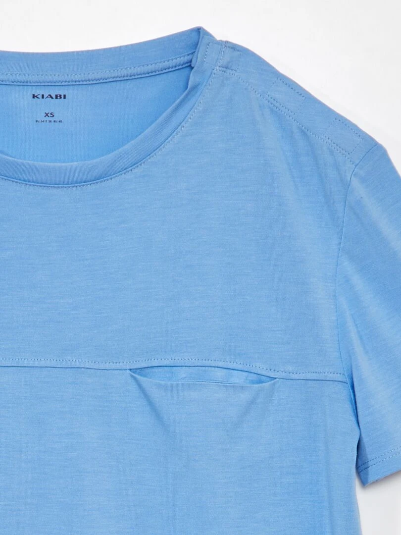 Tee shirt uni   So Easy   Bleu