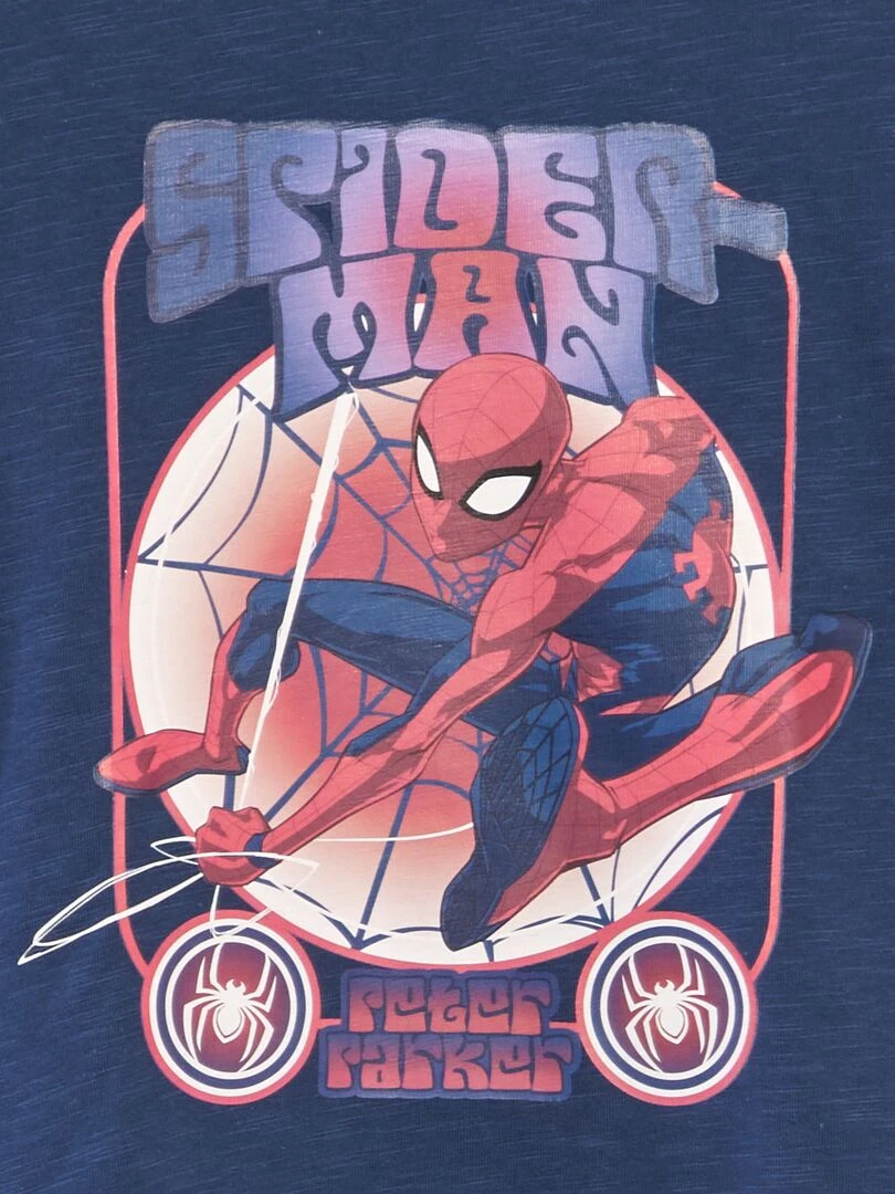 T shirt imprimé 'Spider man' Bleu