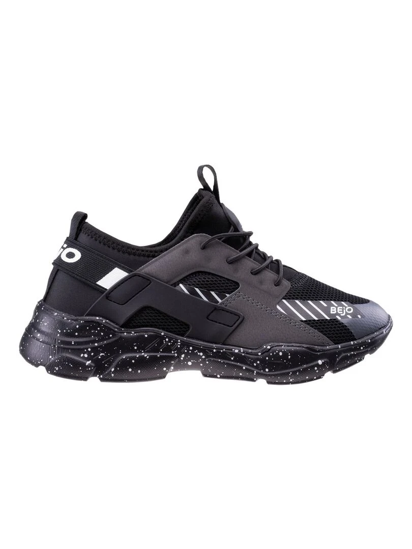 Bejo Baskets Slikter pour enfants et adolescents   Noir Gris Gris