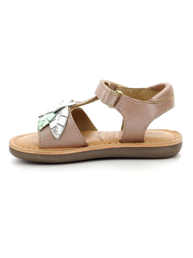 Sandales Cuir Cloleaf   Rose