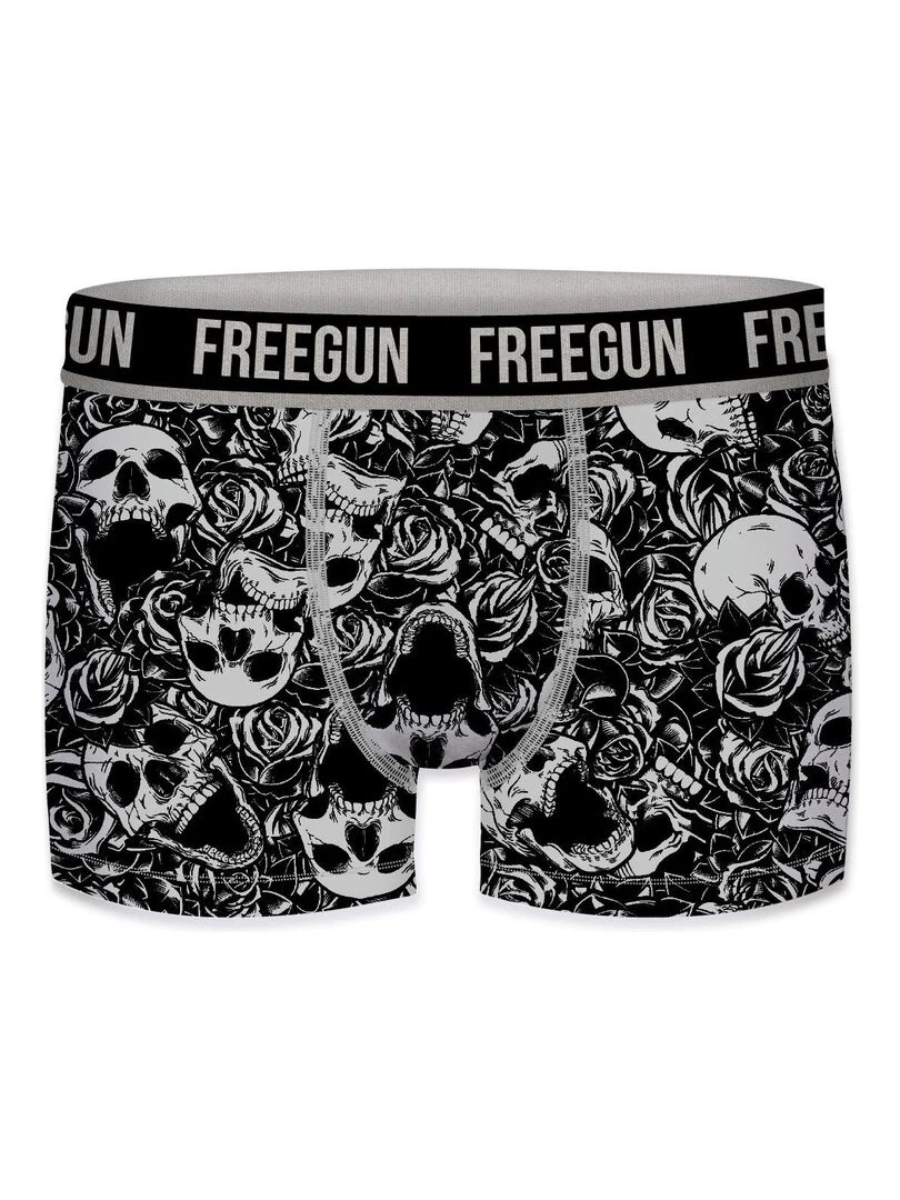 Lot de 4 Boxers garçon en coton Freegun   Noir