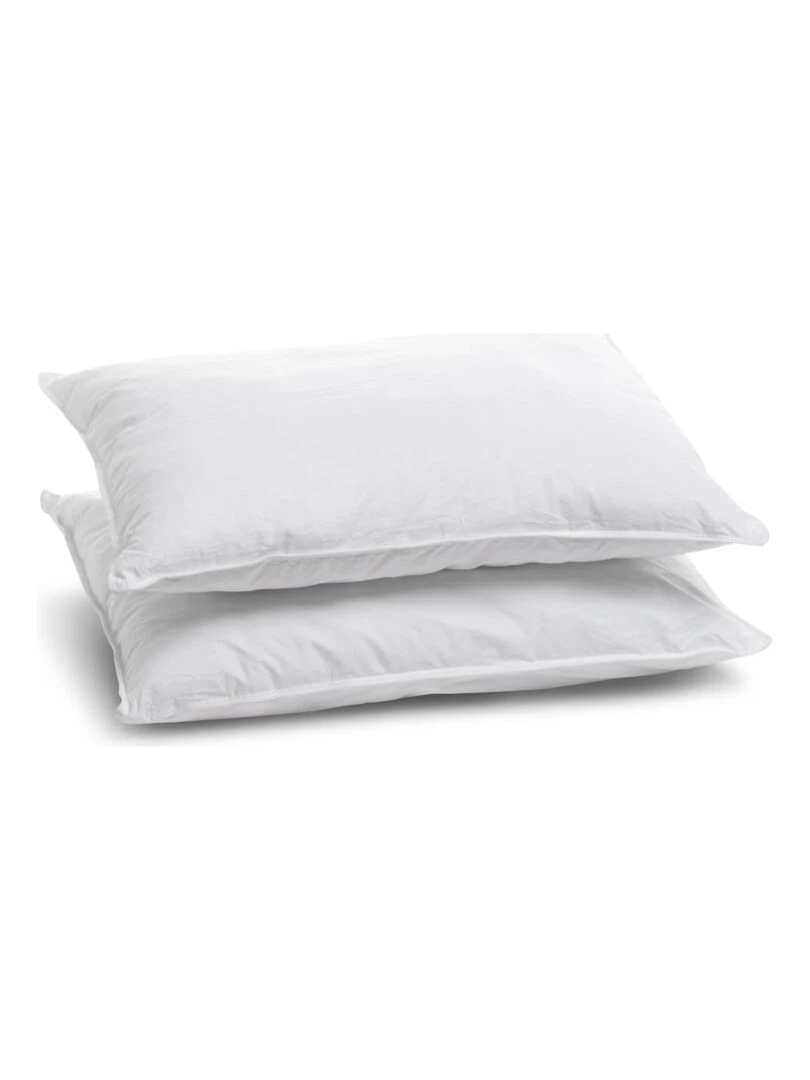 Bleu Câlin Lot 2 oreillers ergonomiques antia cariens Blanc