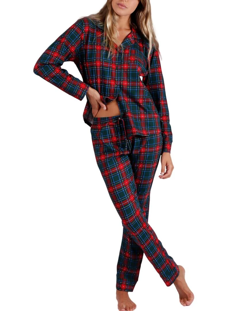 Pyjama pantalon chemise Oh Deer Vert