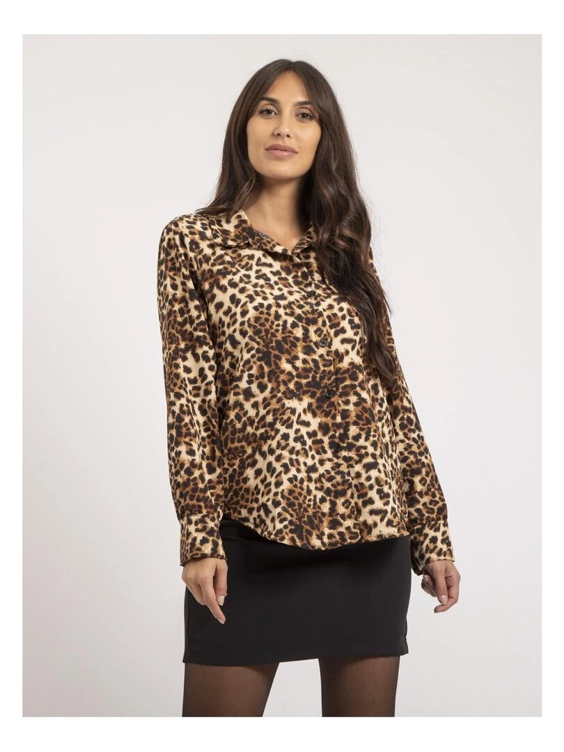 Chemise motifs OCILLIA Beige