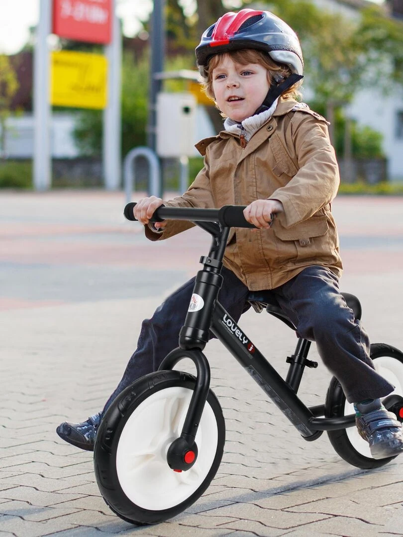 Vélo enfant draisienne 2 en 1 roues 11"   Noir