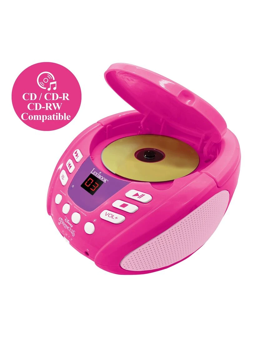 Lecteur Cd Bluetooth Disney Princess Avec Effets Lumineux   N/A