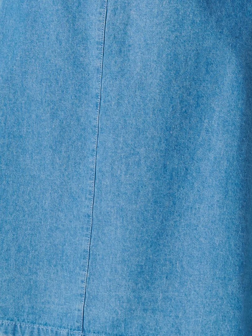 Jupe pur coton   Damart   Bleu