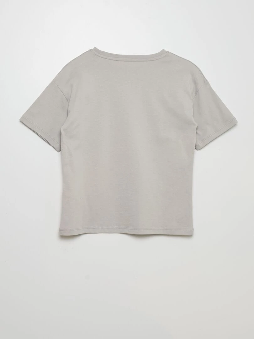 T shirt en maille jersey   Gris
