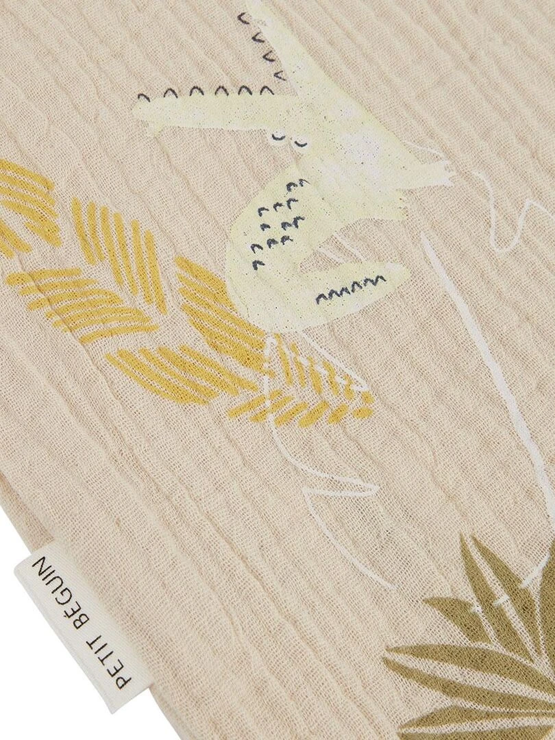 Combishort bébé en gaze de coton Zagora   Beige sable