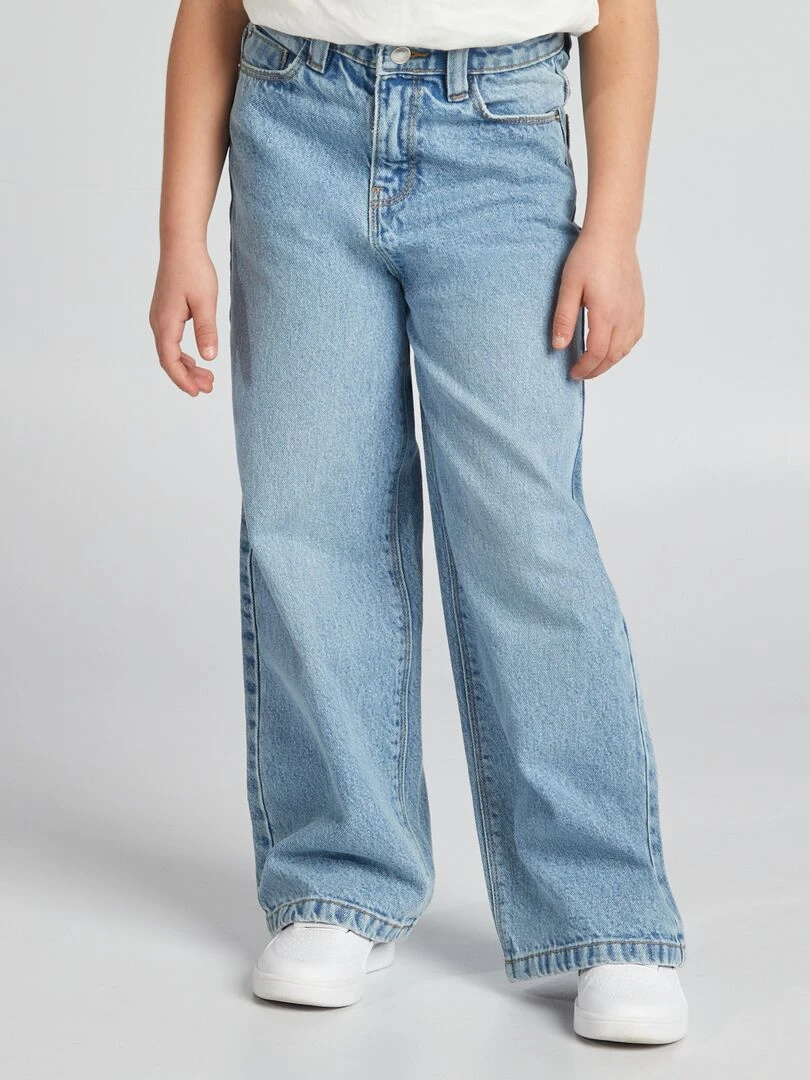 Pantalon wide leg   Bleu