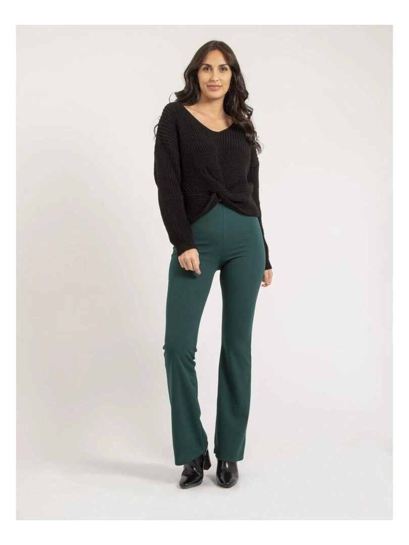 Pantalon flare ETIENNA   Vert forêt