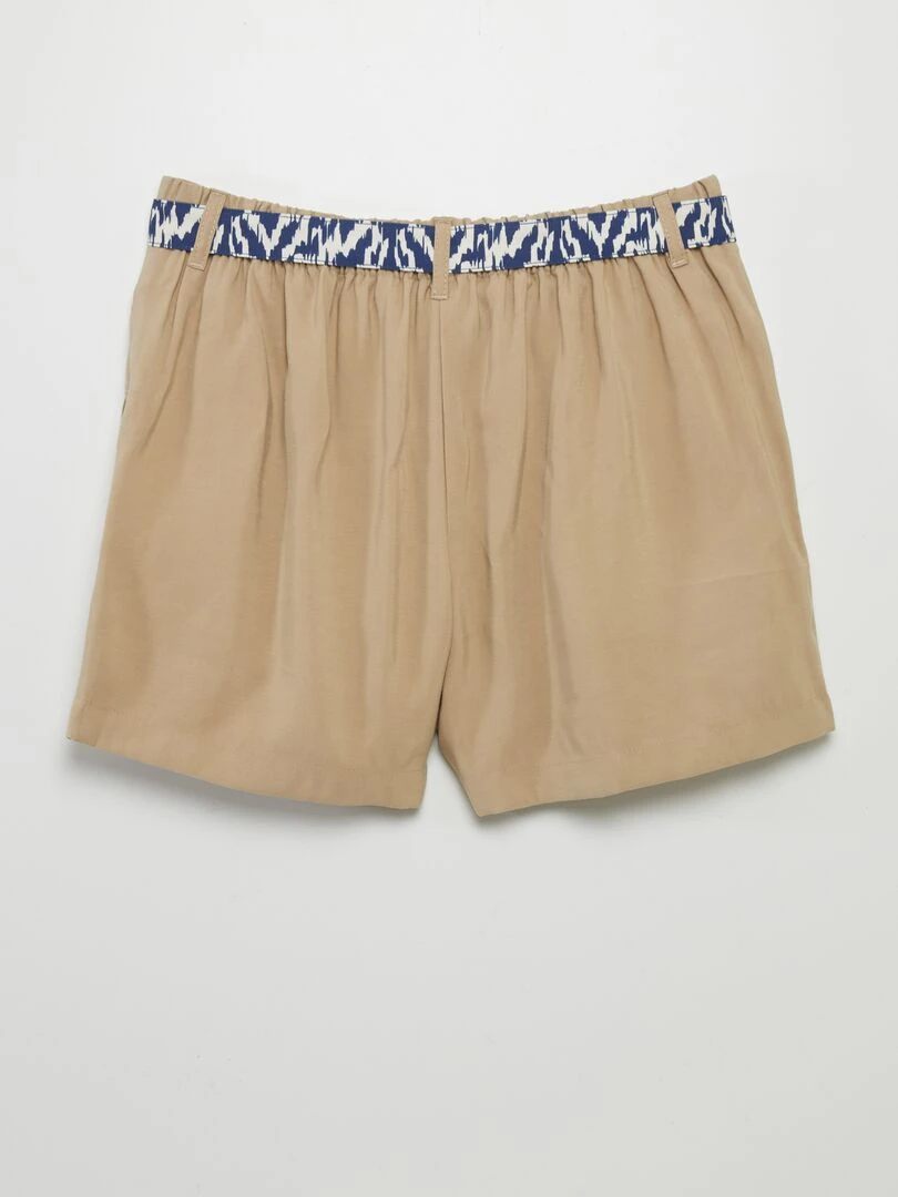 Short en twill avec ceinture imprimée 'JDY'   Beige