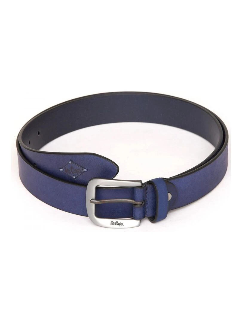 Lee Cooper Ceinture cuir SIDOU Bleu marine