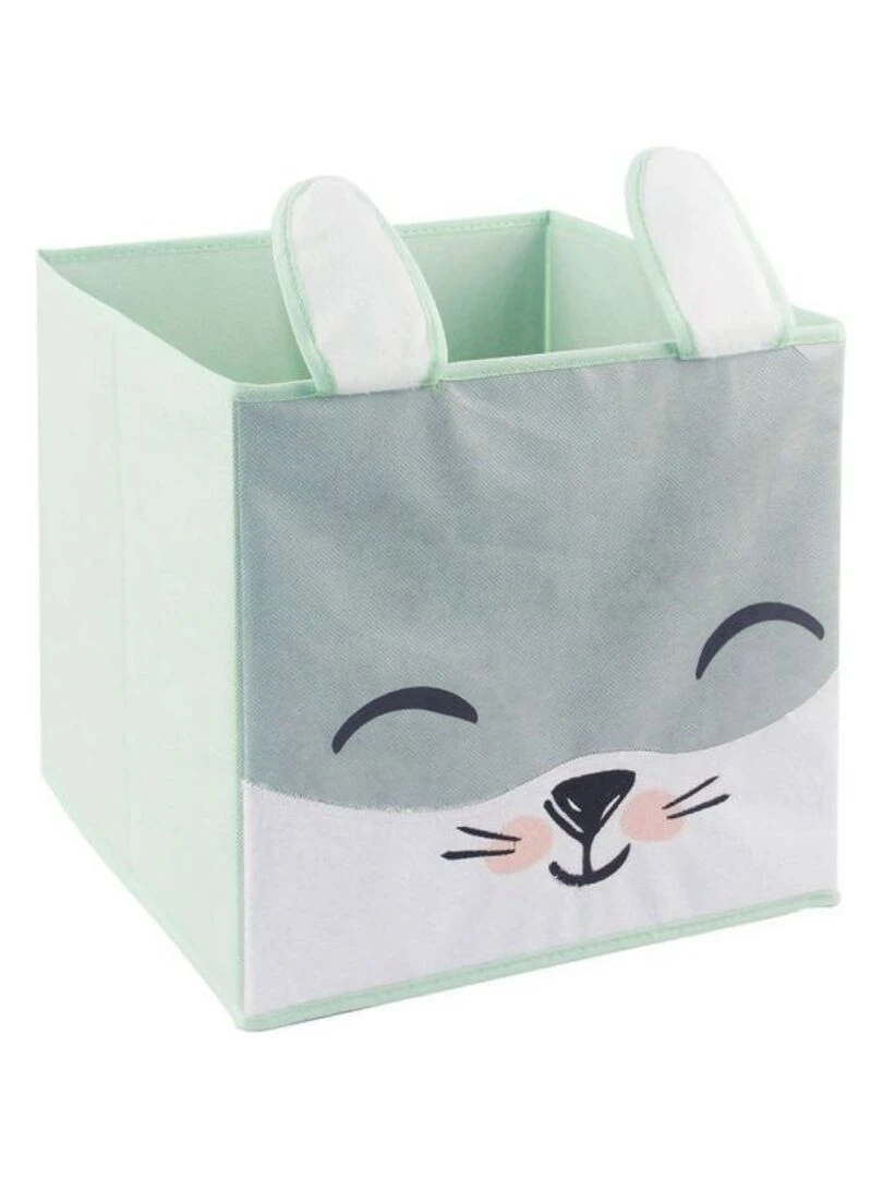 Bac de rangement Lapin 29x29 Vert