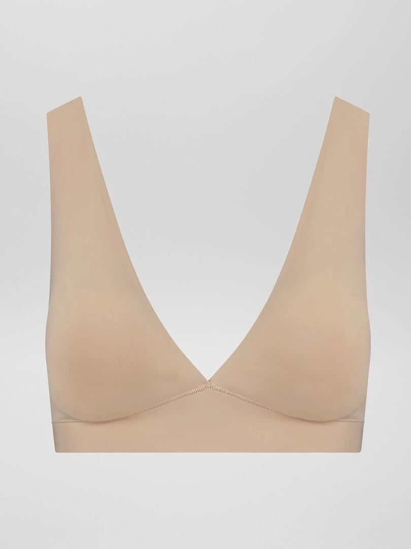 Soutien gorge plongeant   beige