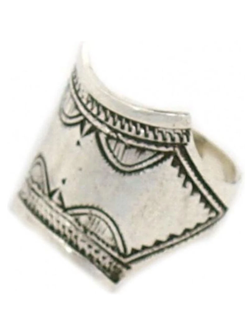 Bague mixte Chevalière Argent artisanat traditionnel Bijoucolor Argent