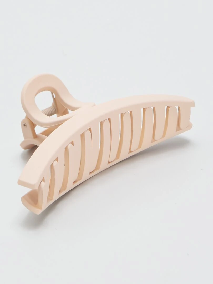 Pince crabe effet mat beige