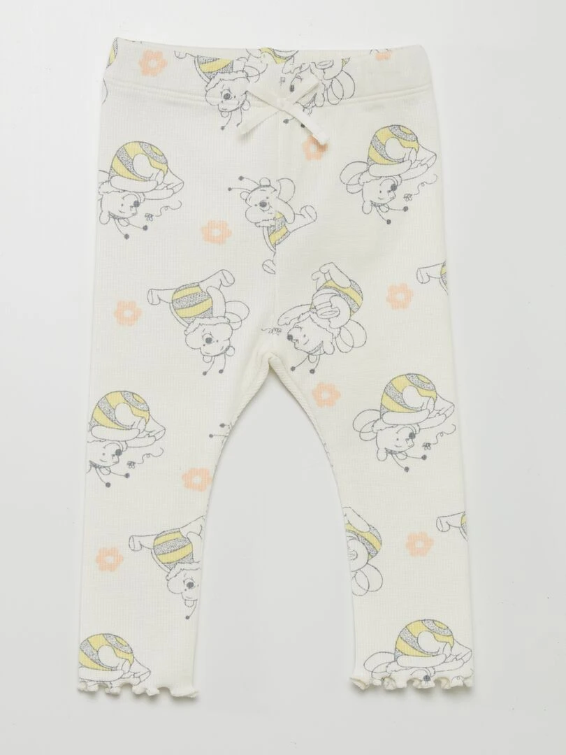 Legging côtelé 'Winnie' 'Disney' Blanc