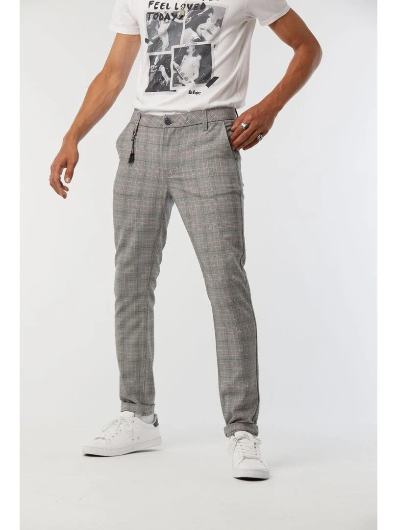 Lee Cooper   Pantalon polyester slim NEILS   Gris
